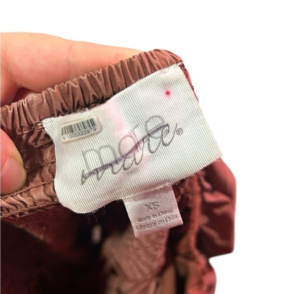 Anthropologie Mare Mare bohemian chocolate Brown Puff Sleeve mini Dress - Picture 8 of 9